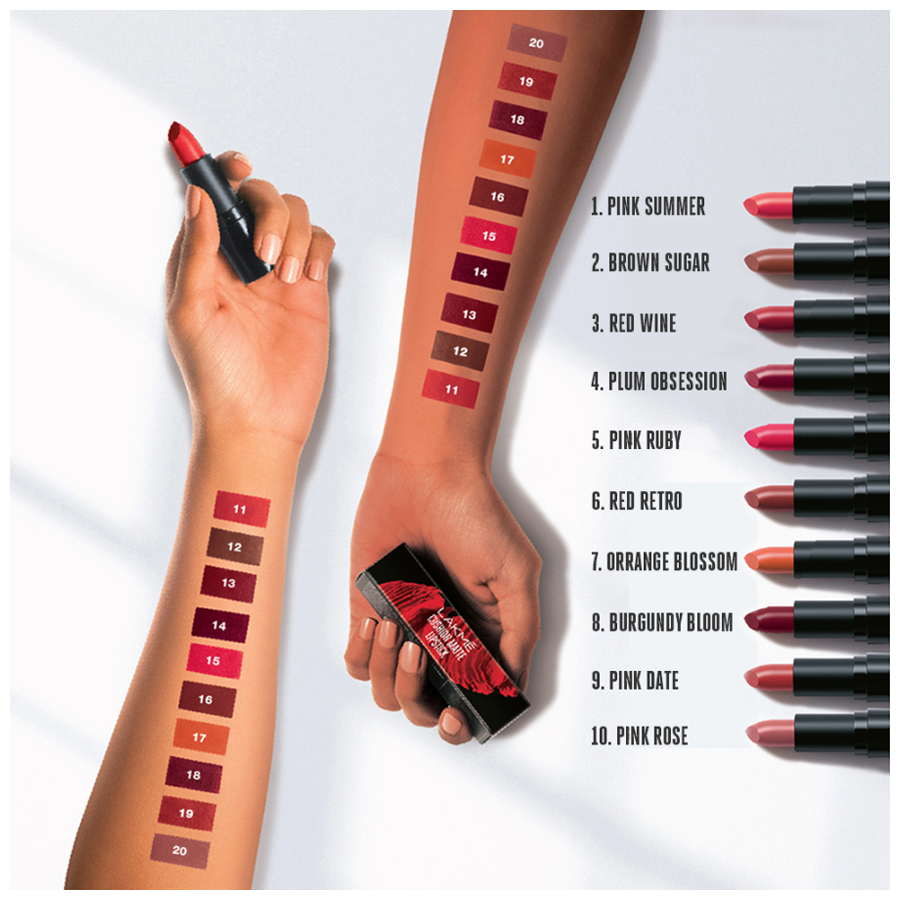 lakme 20 shades lipstick