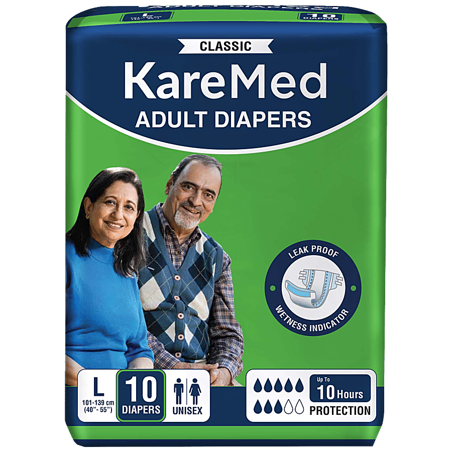 Buy Kare In Classic Adult Diaper Pants (XL) (100-150 cm) 10's Online at  Best Price - Adult Diapers & Pads