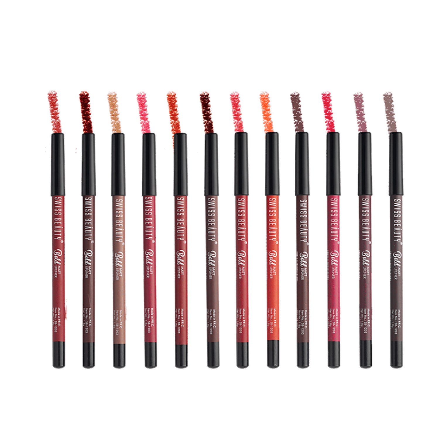 swiss beauty bold matt lipliner 12 color