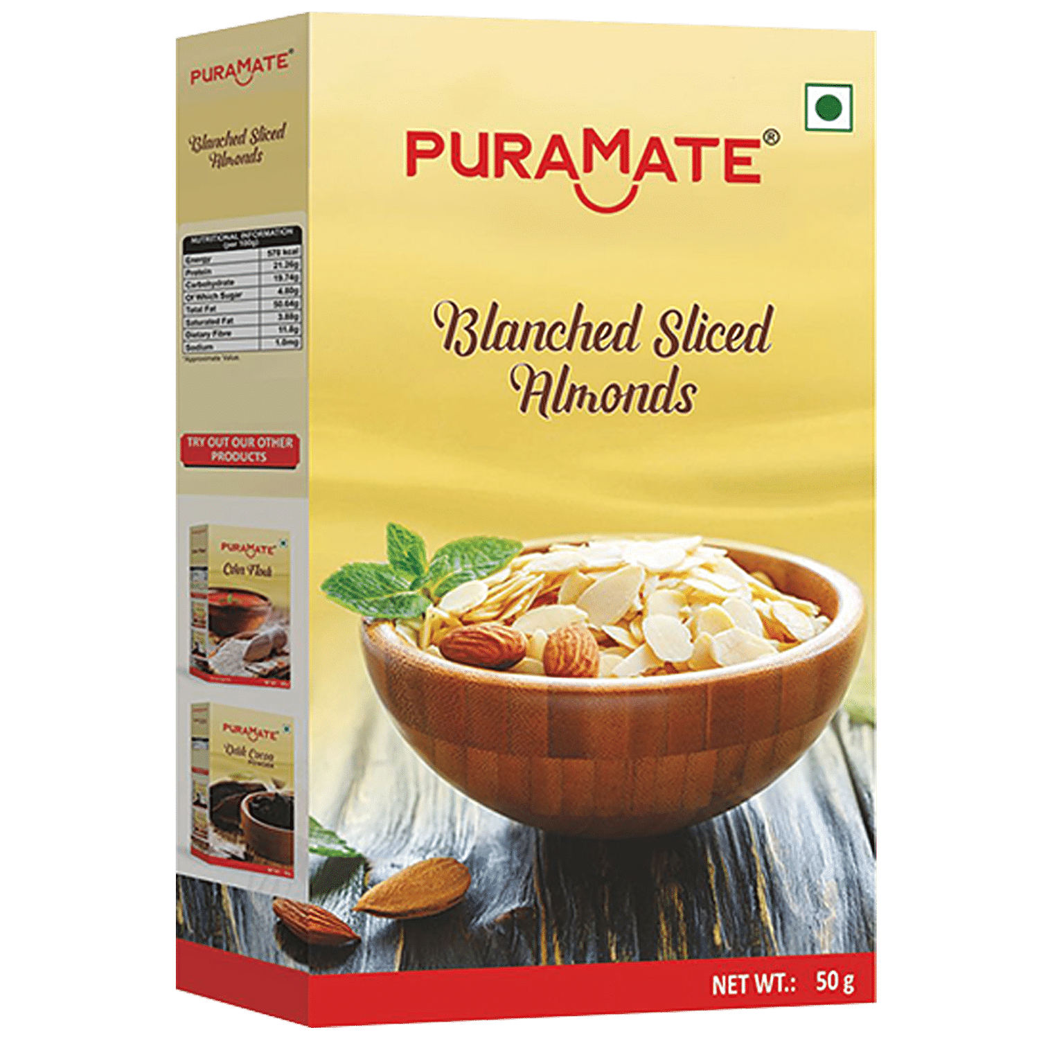 Buy Puramate Blanched Sliced Almond Online At Best Price Bigbasket