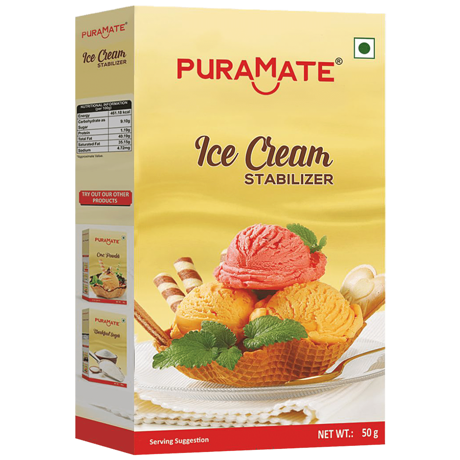  METROL Puramio Icecream Stabilizer,150g - Improves