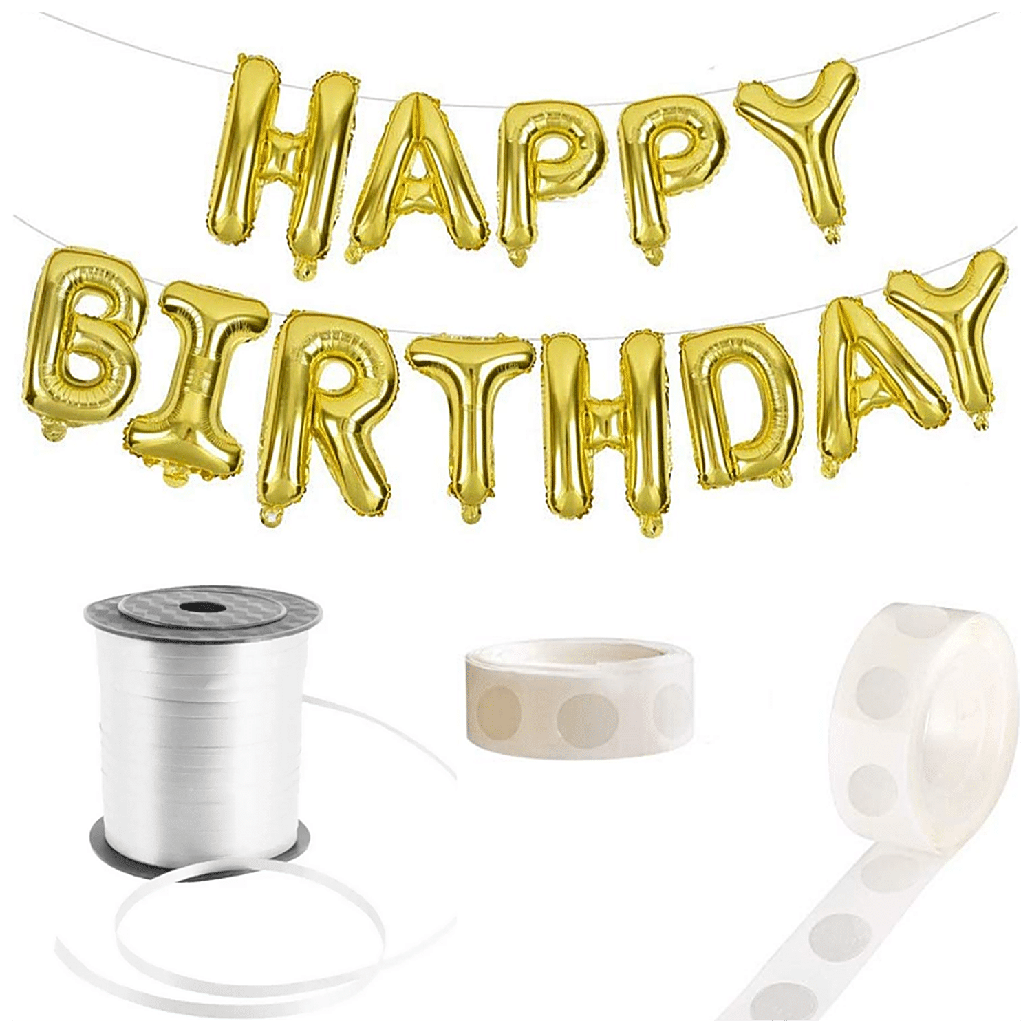 Buy Hankley Birthday Decoration Set - Foil Balloons, Strings