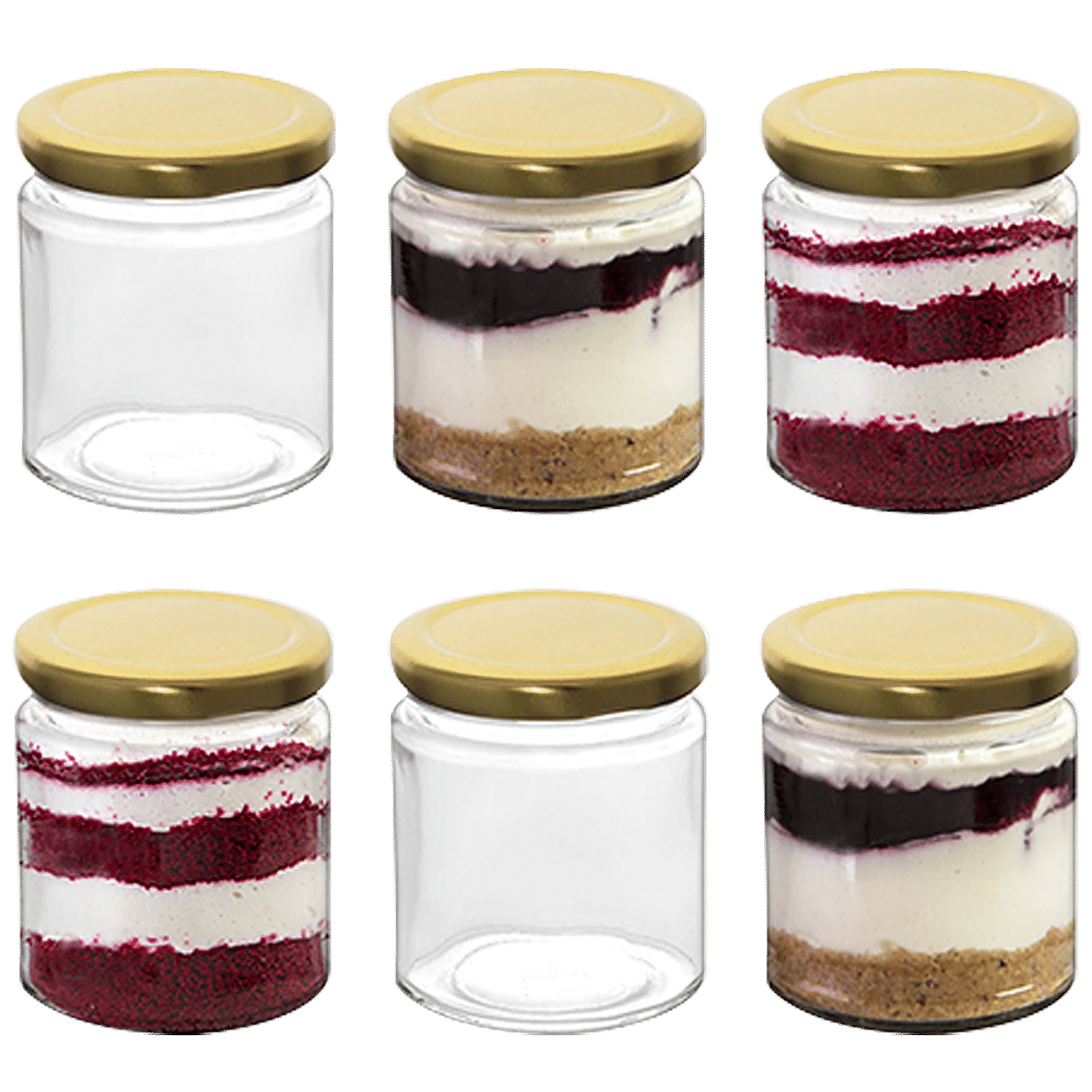 CROCKERI Glass Jars With Cork Lid (Pack Of 3), Unique Mason Jar, Storage  Jars For Kitchen, Daily Use, Crystal Clear Glass Jar.