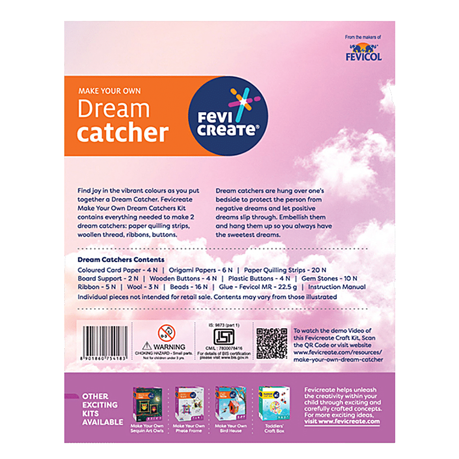 DIY Dream Catcher Kit，Art Craft Gift，DIY India
