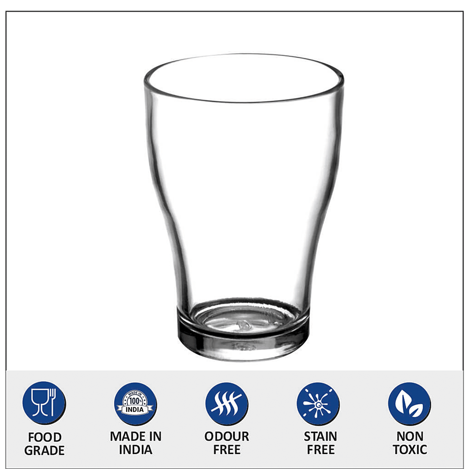 Buy Yera Glass Tumbler - Straight, With Heavy Bottom, Food Grade, Odour &  Stain Free Online at Best Price of Rs 189 - bigbasket