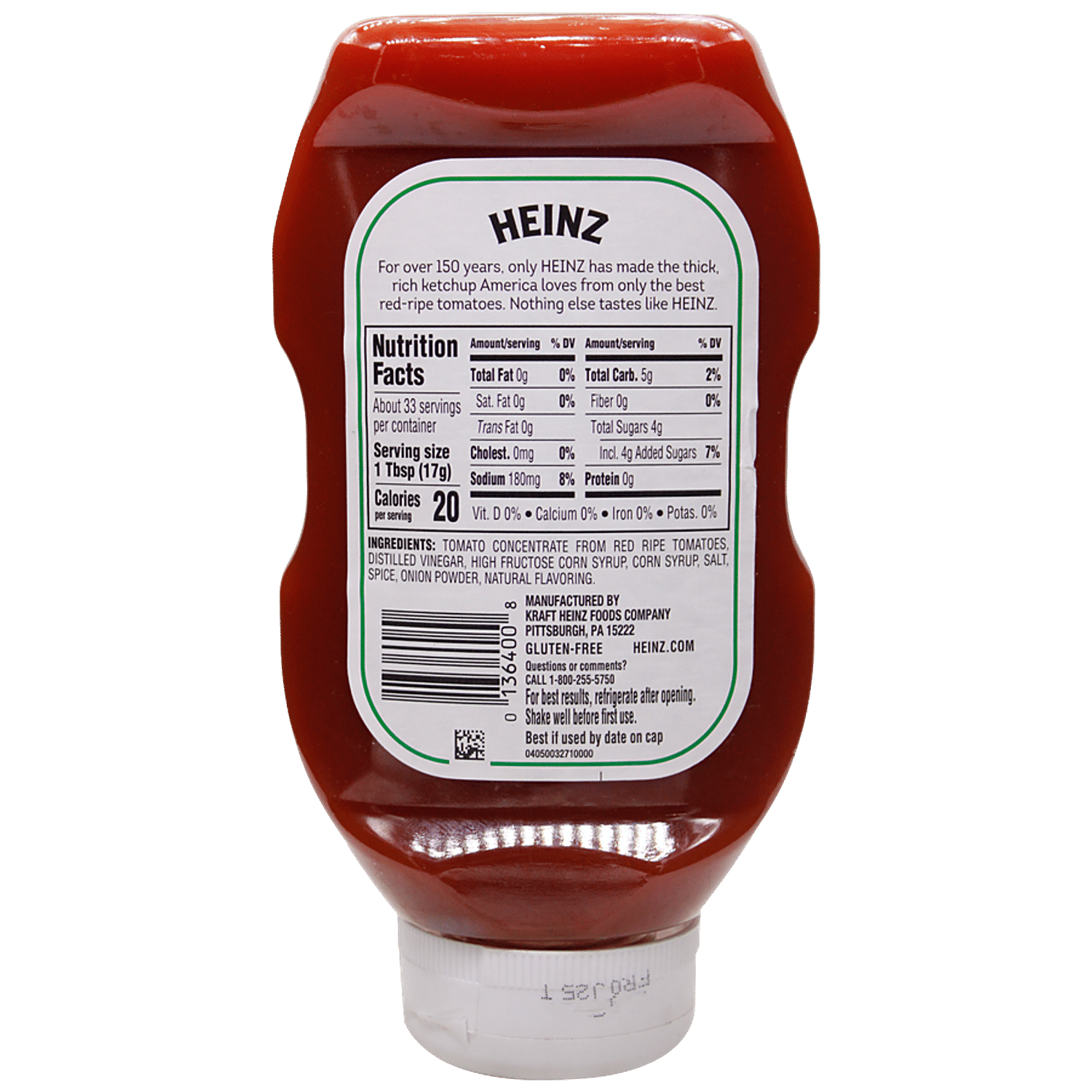 Nutrition Facts Of Heinz Tomato Ketchup | Besto Blog