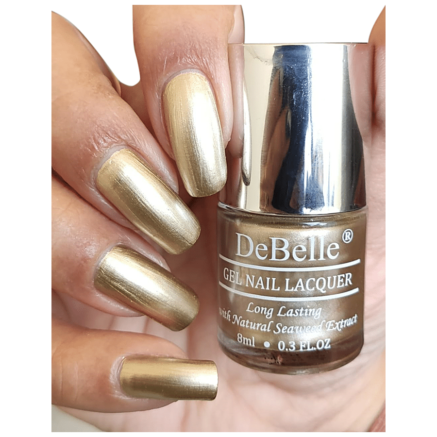 metallic gold gel nail polish