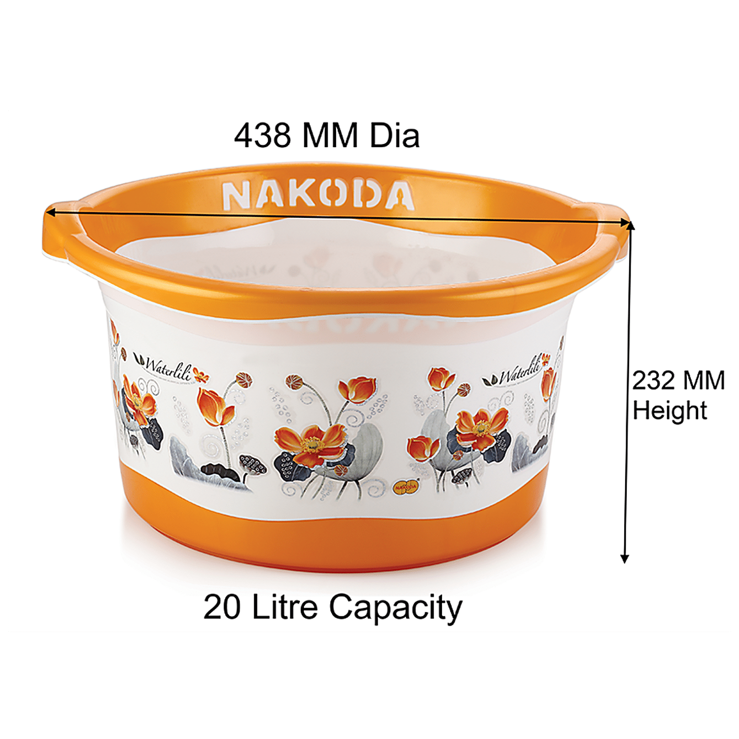 Buy Nakoda Tub Assorted Colour Modern 35 L Online At Best Price of