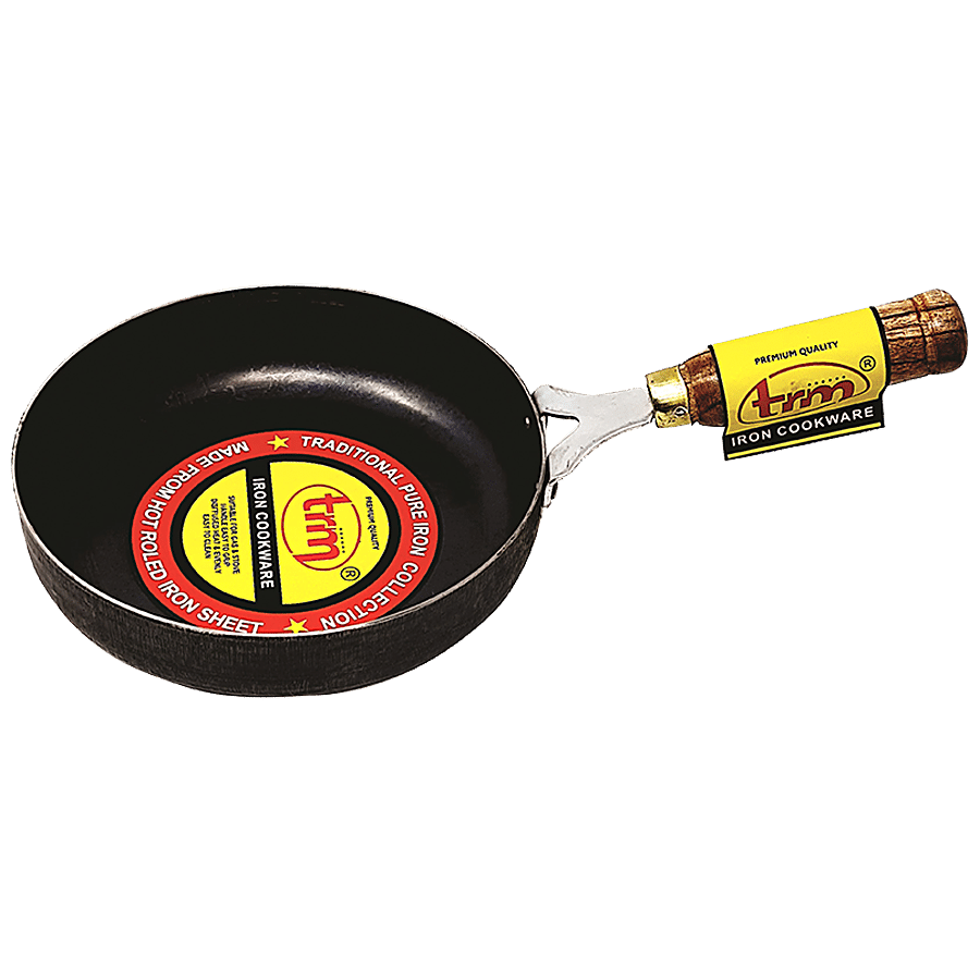 1pc Frying Pan 26cm/10'', Cast Iron Flat-bottomed Pan For Frying Meat, Made  Of Cast Iron Material Without Chemical Coating, Cast Iron Pre-cooking Pot