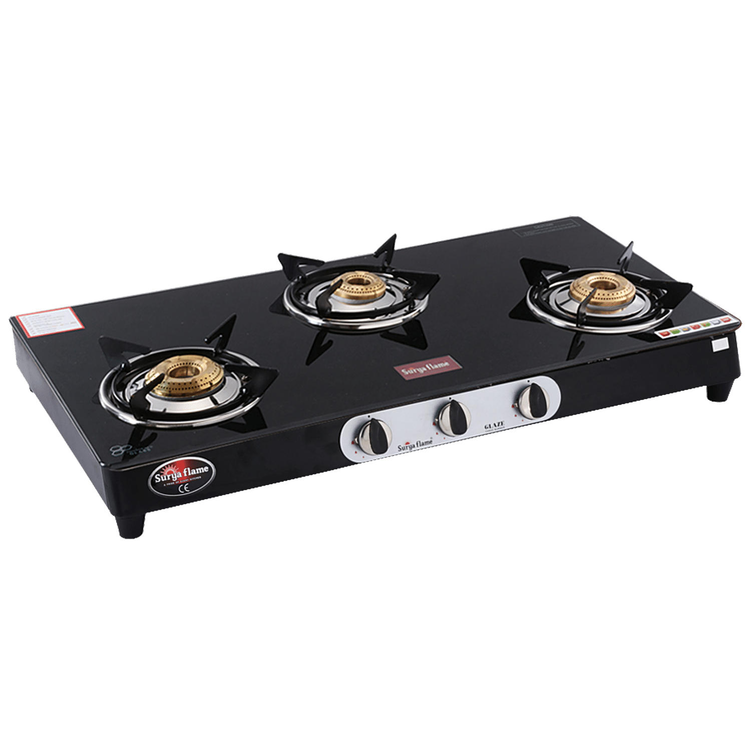 Surya safe gas stove 3 deals burner