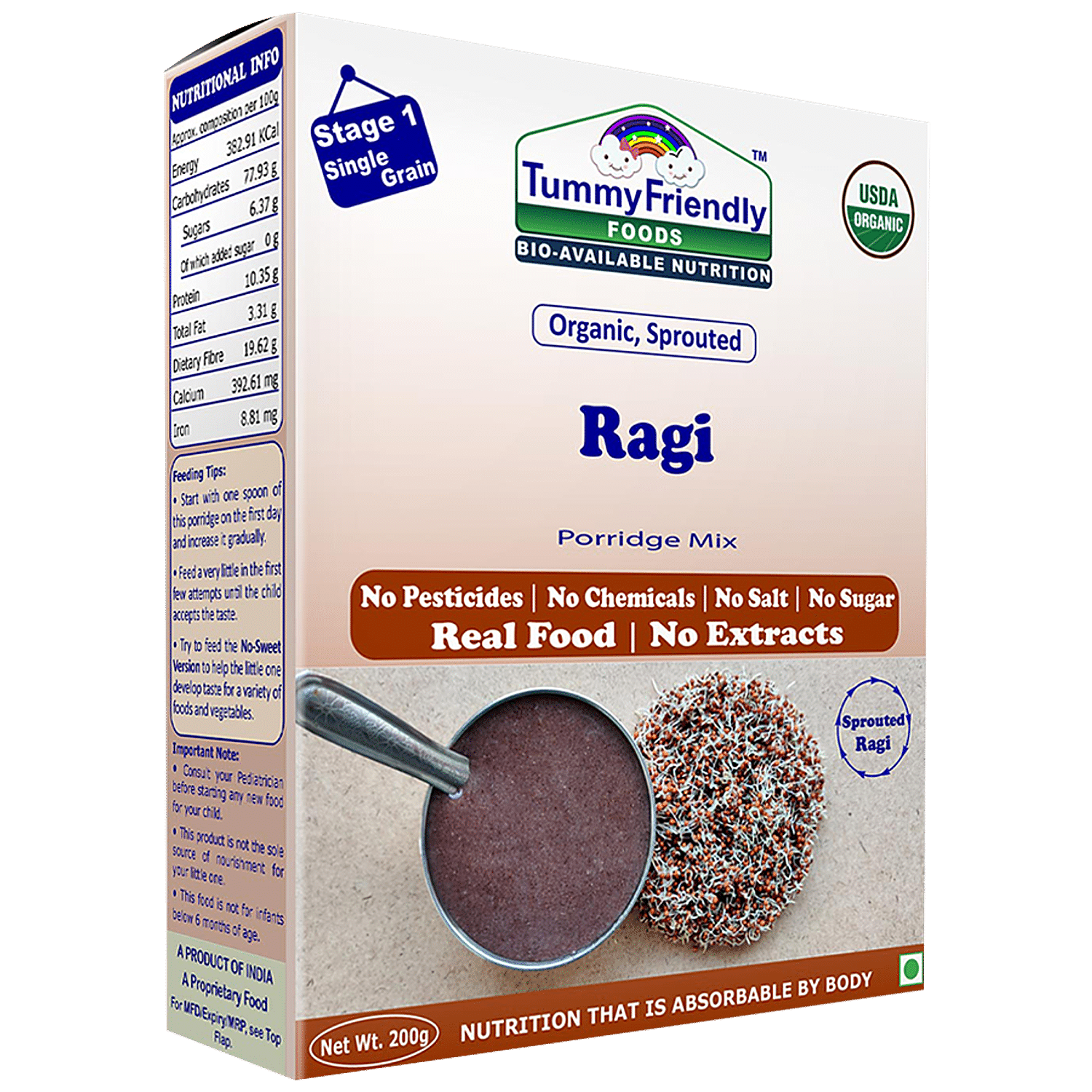 Sprouted discount ragi porridge