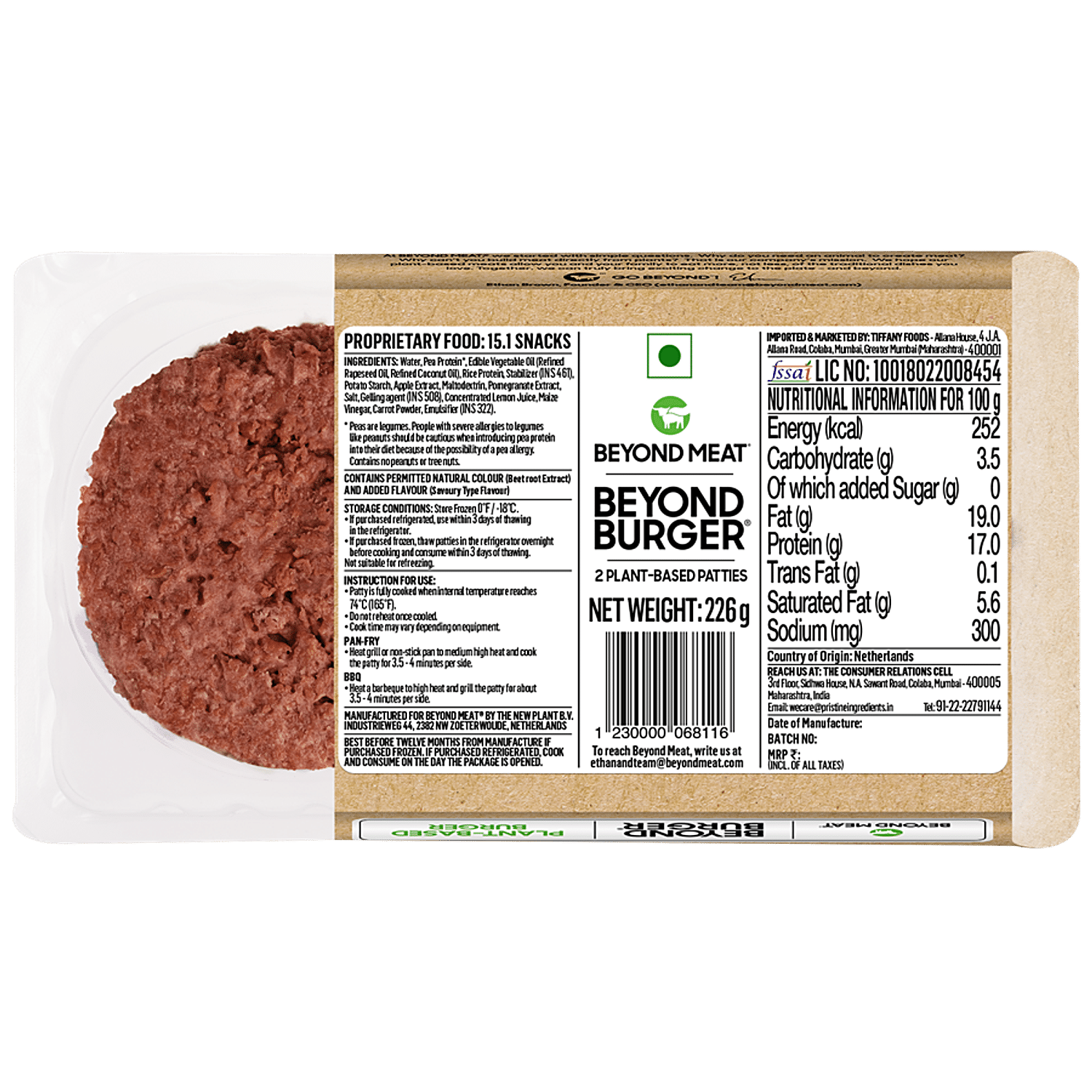 Buy Beyond Meat Burger Patties Plant Based online at