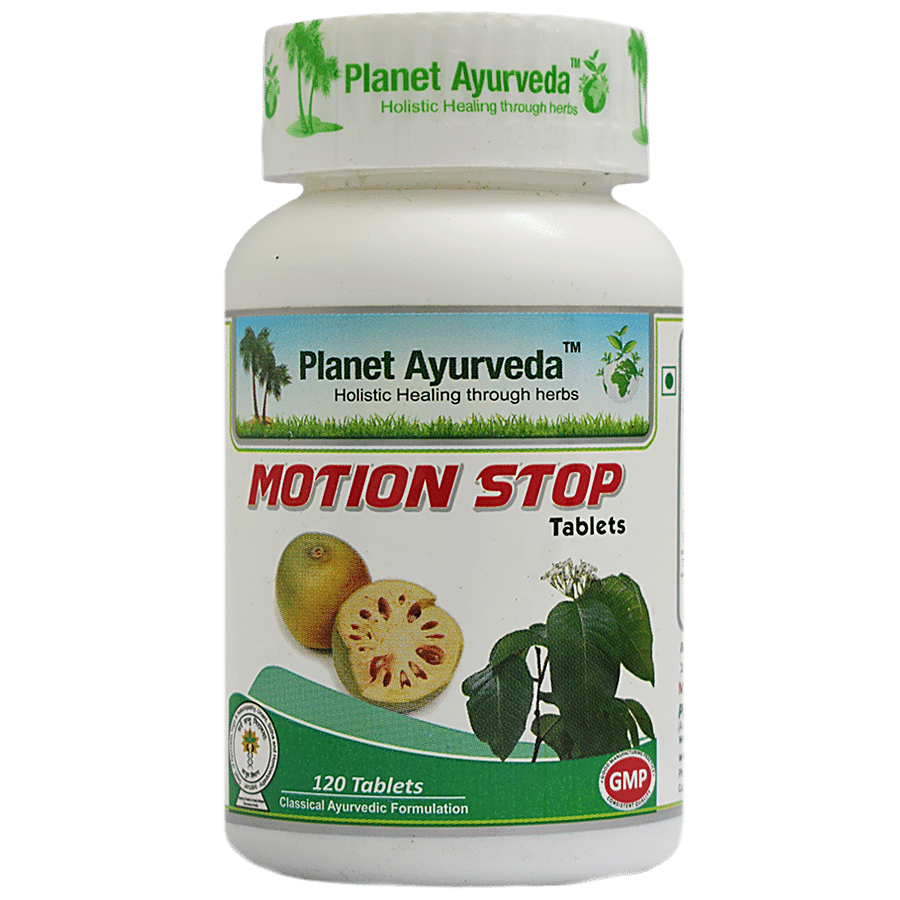 Buy Planet Ayurveda Motion Stop Tablets - 120 Tablets