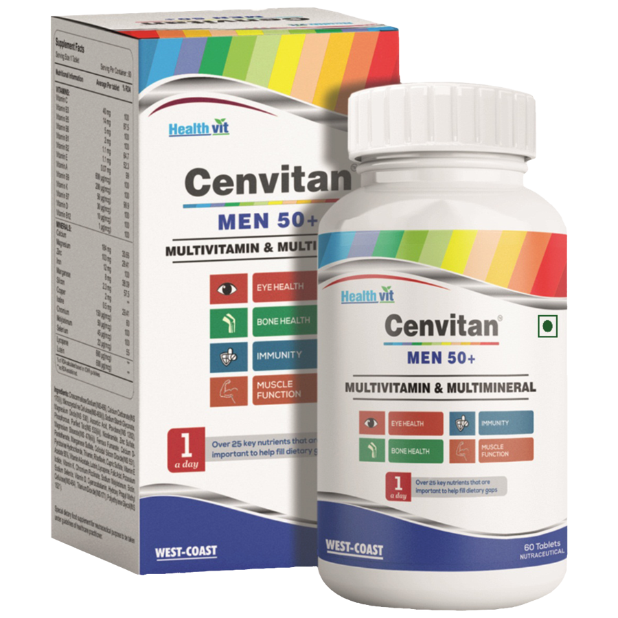 Buy Healthvit Cenvitan Men 50 Multivitamin Multimineral