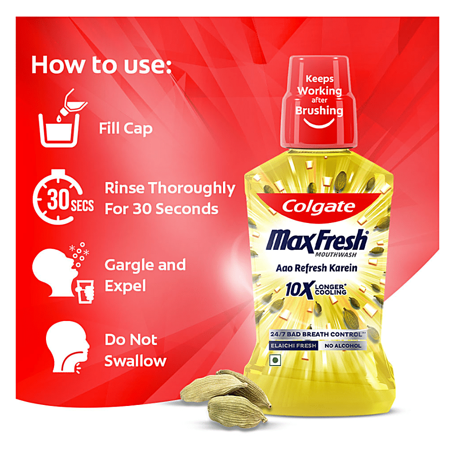 Buy Colgate Maxfresh Mouthwash - 10X Longer Cooling, Removes Germs