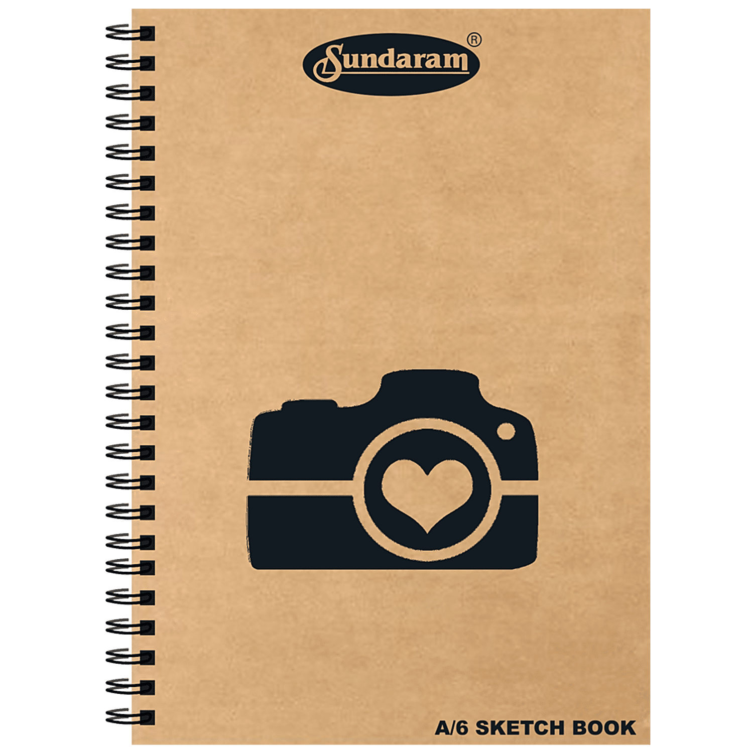 Sundaram Sketchbook (A4/A5/A6 | Portrait | 100 Pages | 100 GSM | Wire-O  Bound)