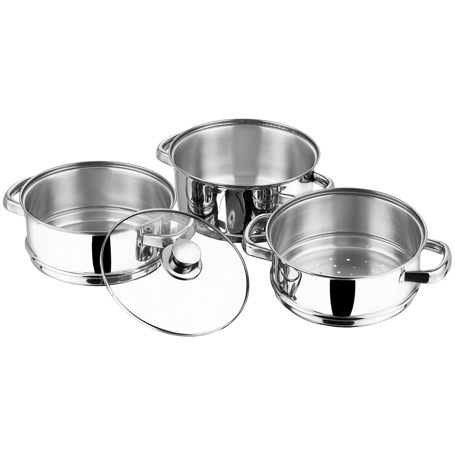  Vinod Stainless Steel Pasta Pot with Strainer lid: Home &  Kitchen