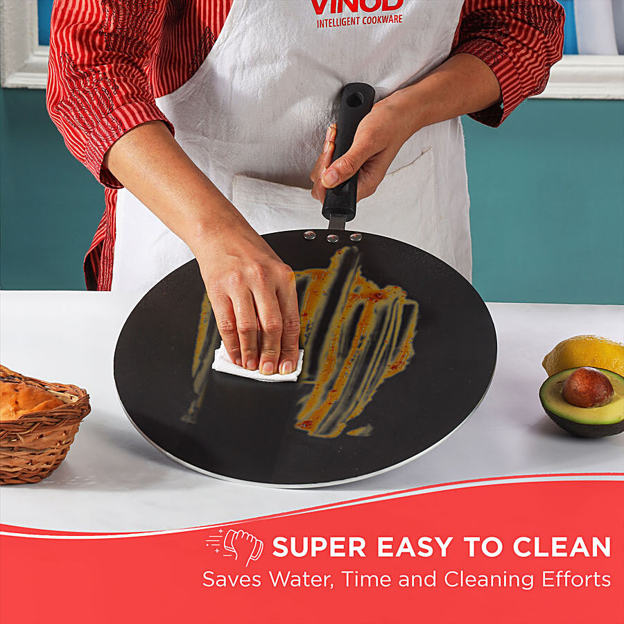 Buy Vinod Vinod Aluminium Non-Stick Tawa - 30 cm, 3 mm, Bakelite Handle,  Zest Online at Best Price of Rs 1099 - bigbasket