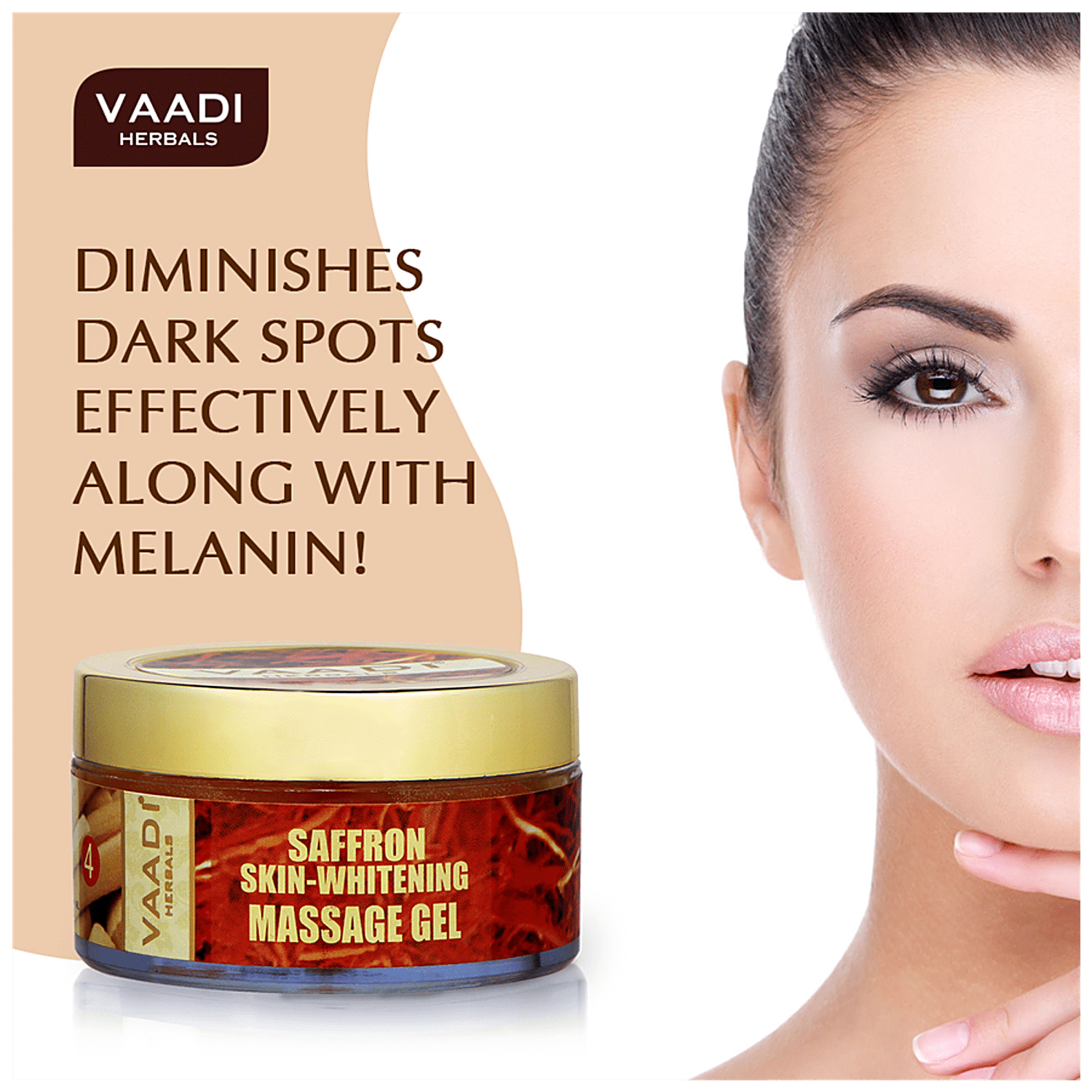 Buy Vaadi Skin Whitening Massage Gel With Saffron Removes