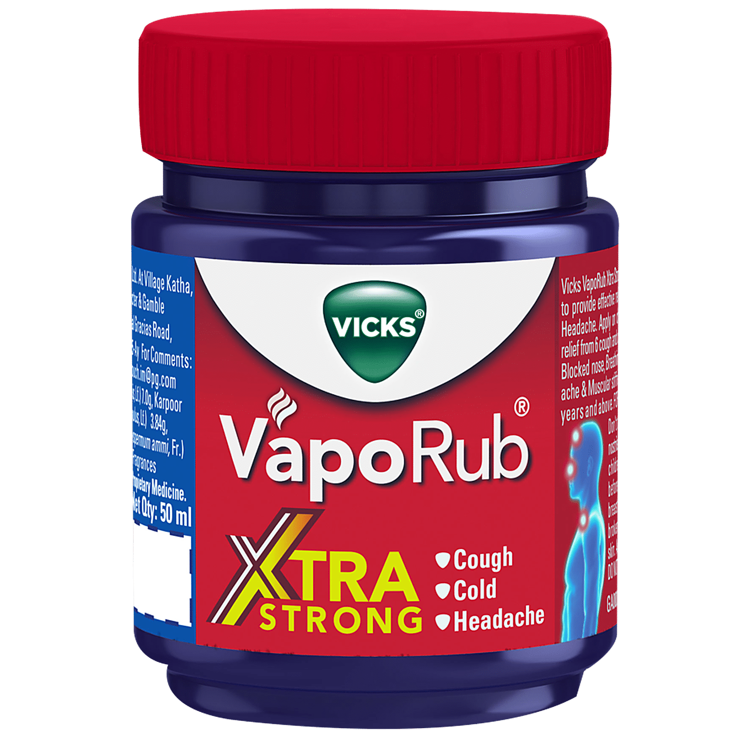 Buy Vicks Vapo Rub - Extra Strong, For Cough, Cold, Headache Online at Best  Price of Rs 105 - bigbasket