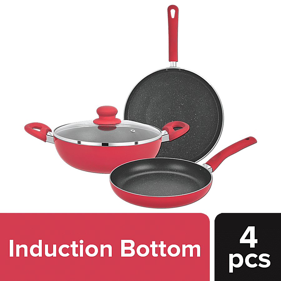 Buy Bergner Gourmet Induction Stainless Steel Cookware Set (9 Pc