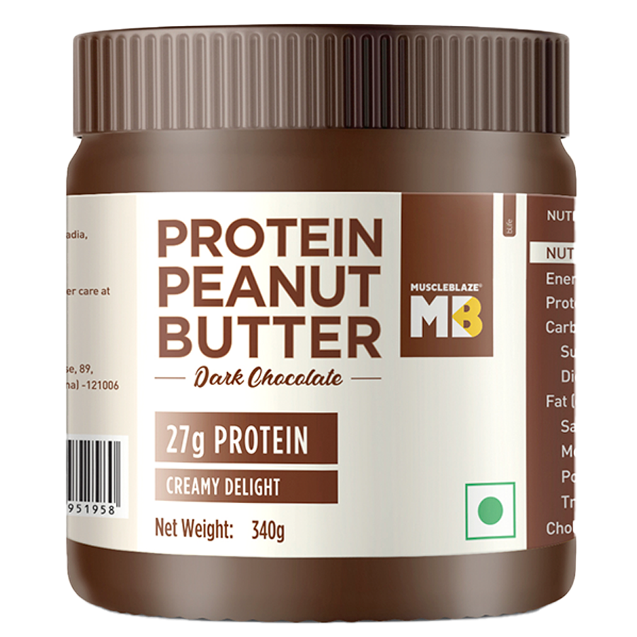 High Protein Peanut Butter with Whey Protein Concentrate, Creamy, 27 g  Protein