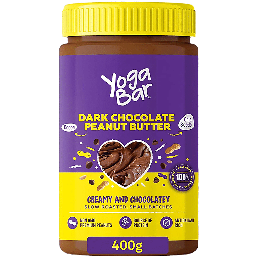 Yogabar Dark Chocolate Crunchy Peanut Butter Premium