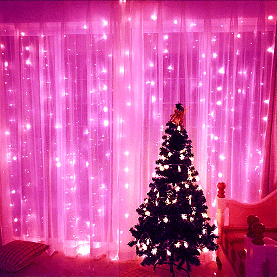 MANSAA 30 LED Copper Fairy String USB Light - 3 m, Christmas Home  Decoration, 1 m USB Cable, Pink, 1 pc