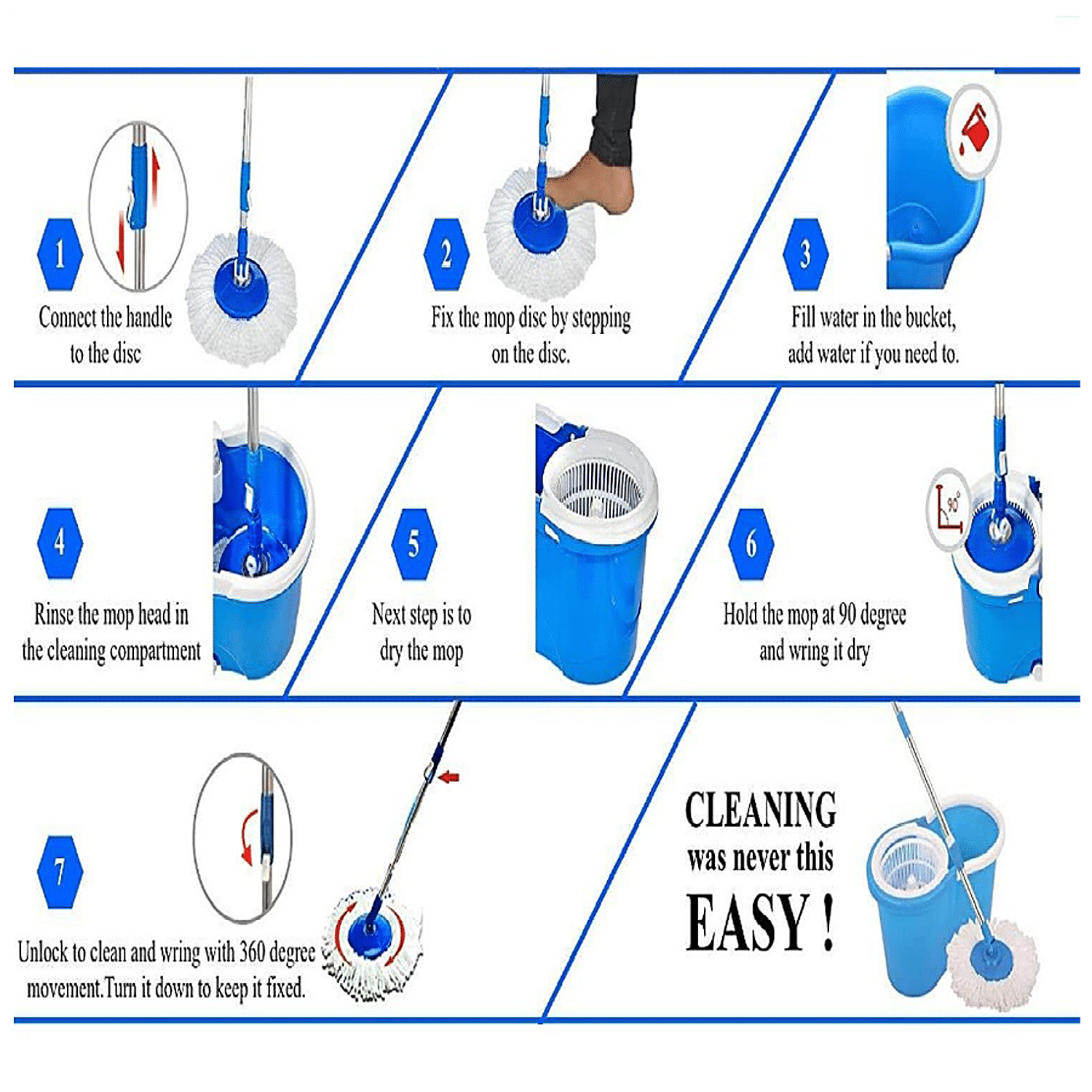 4 RinseClean Spin Mop Benefits and How to Use It for a Superior Clean, Household  Cleaning Products Made for Easy Cleaning