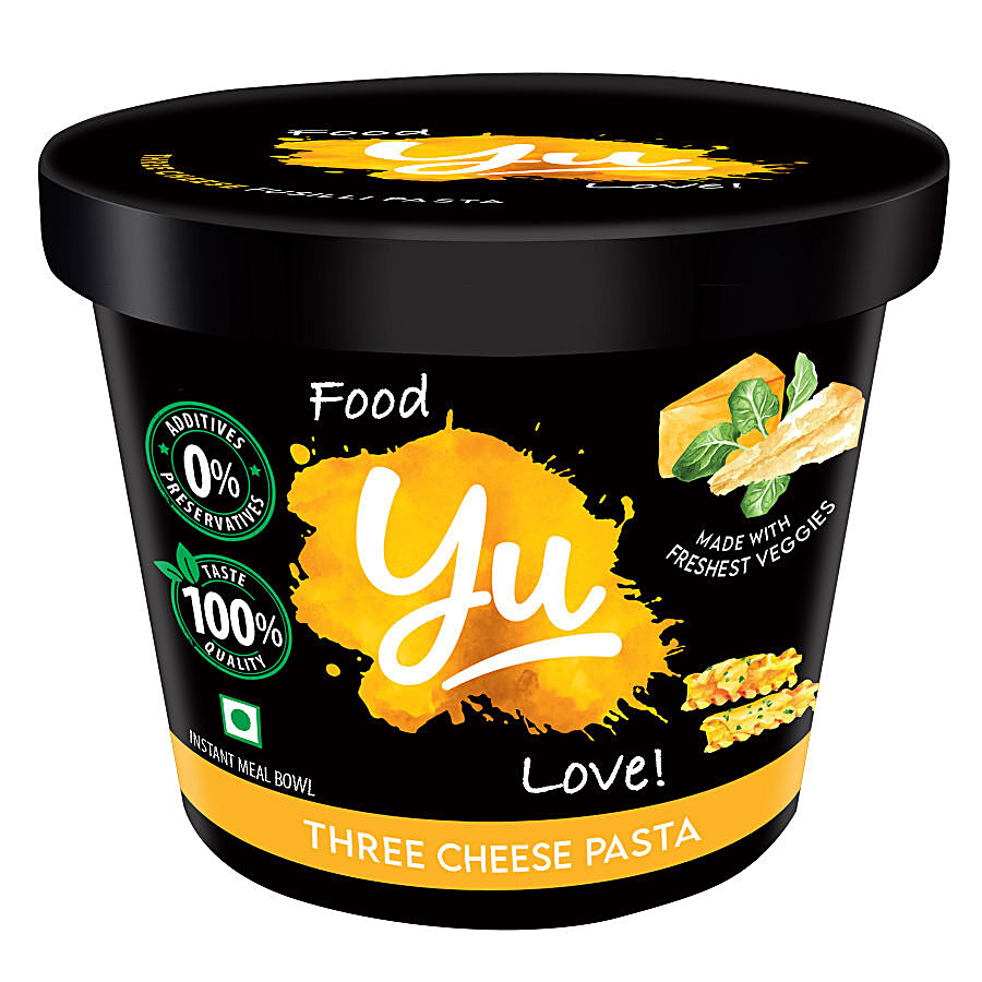 Buy Yu Three Cheese Instant Cup Pasta - Wholesome, No Preservatives Online  at Best Price of Rs  - bigbasket