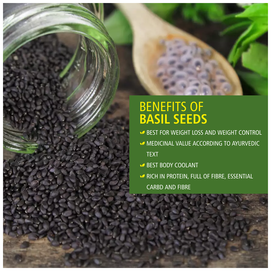 Buy Everyday Four Raw Basil Sabja Tukmaria Seeds Helps In