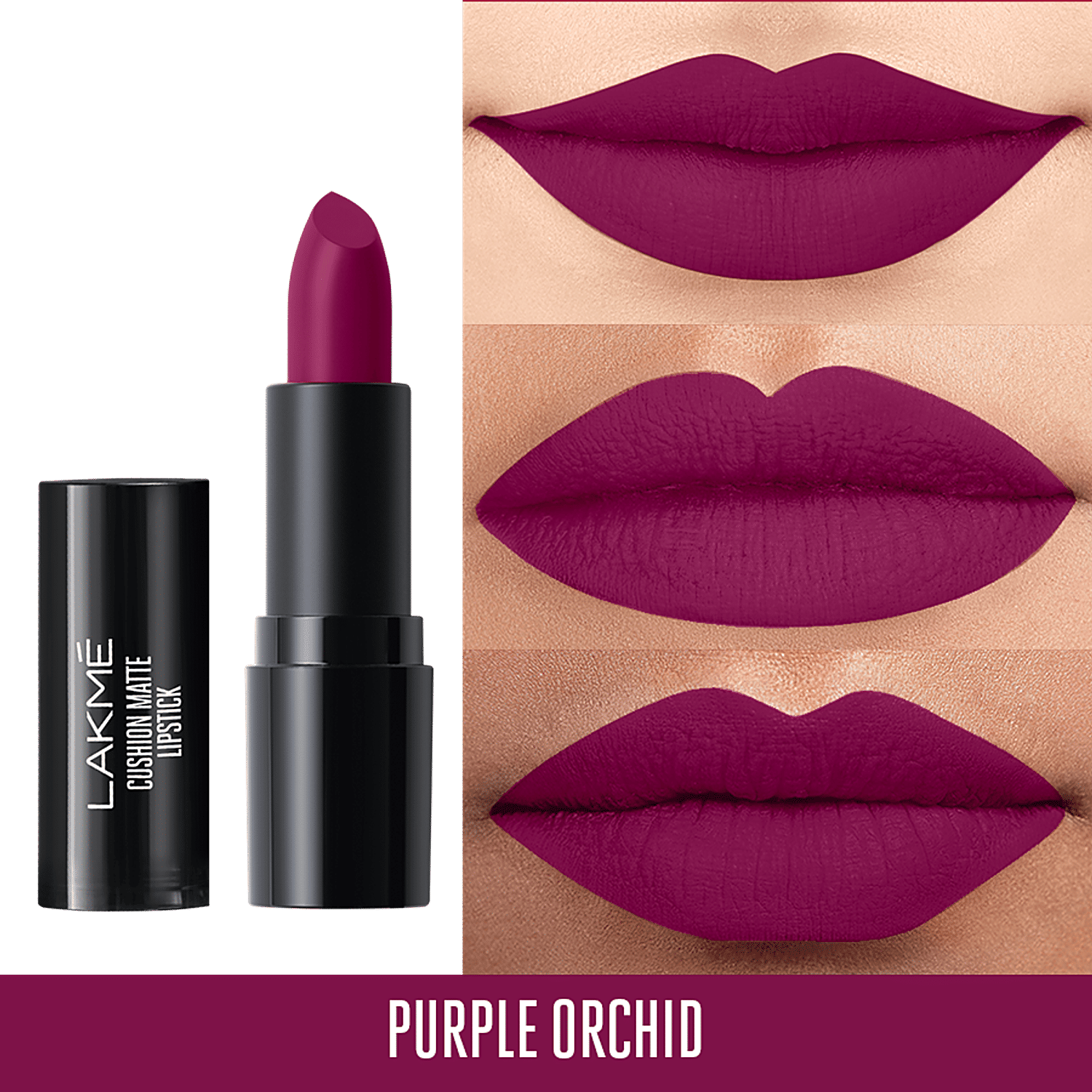 purple color matte lipstick