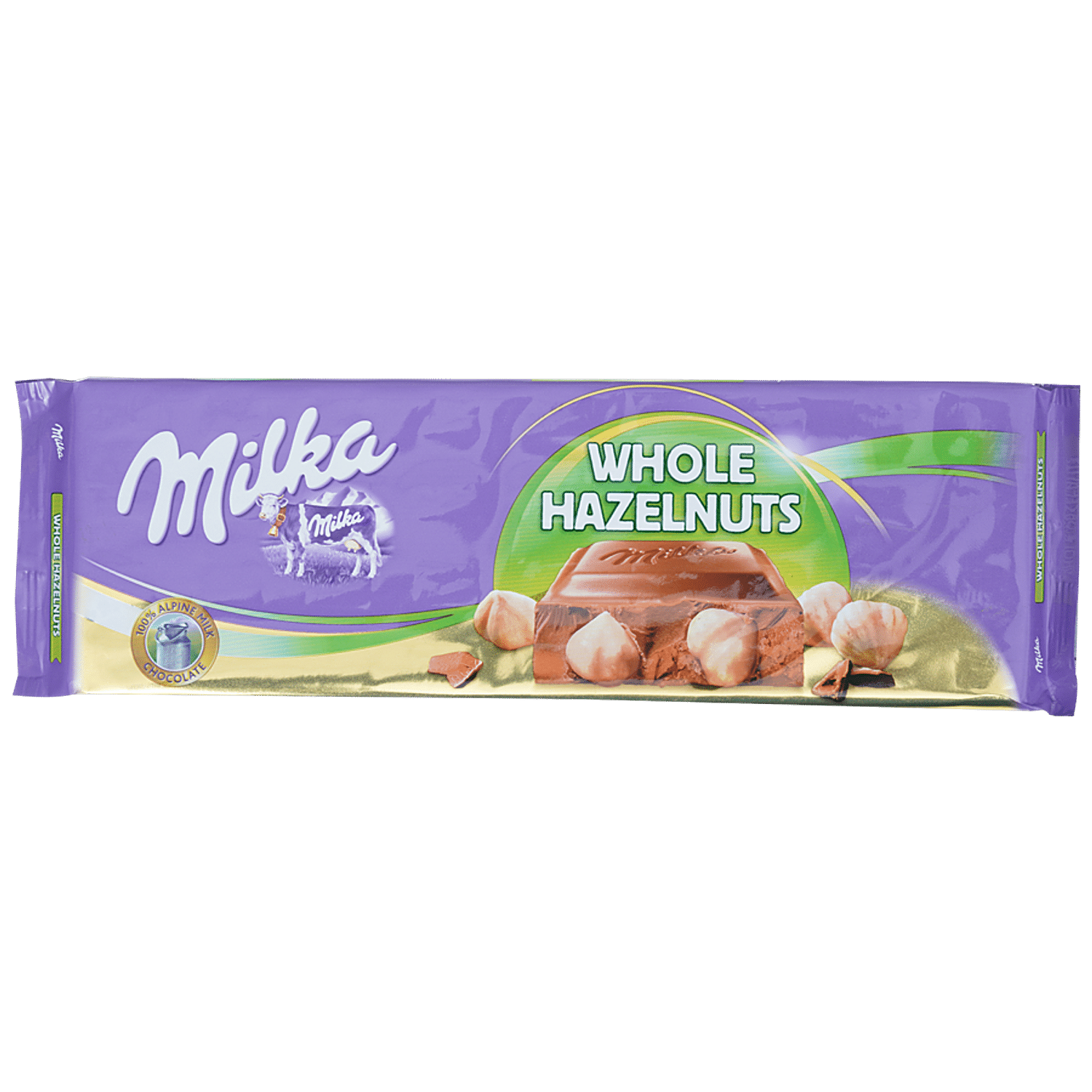 milka chocolate bar with hazelnuts — 