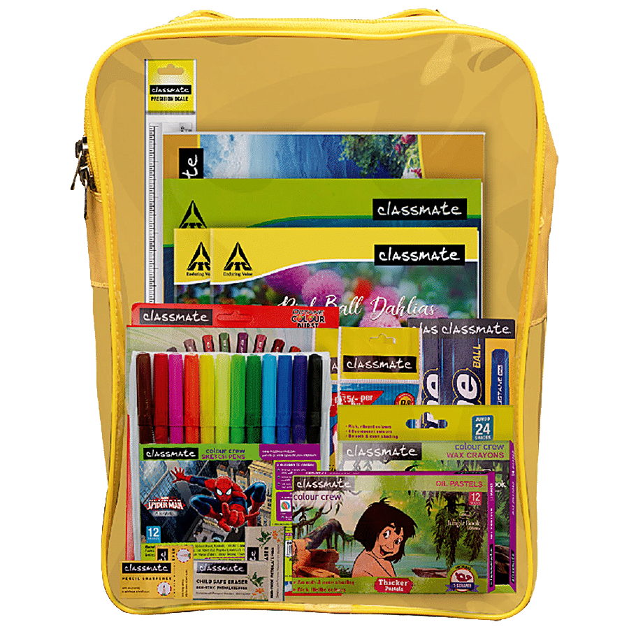 Buy Classmate Stationery Kit Bag - Assorted, 12 In 1 Online at