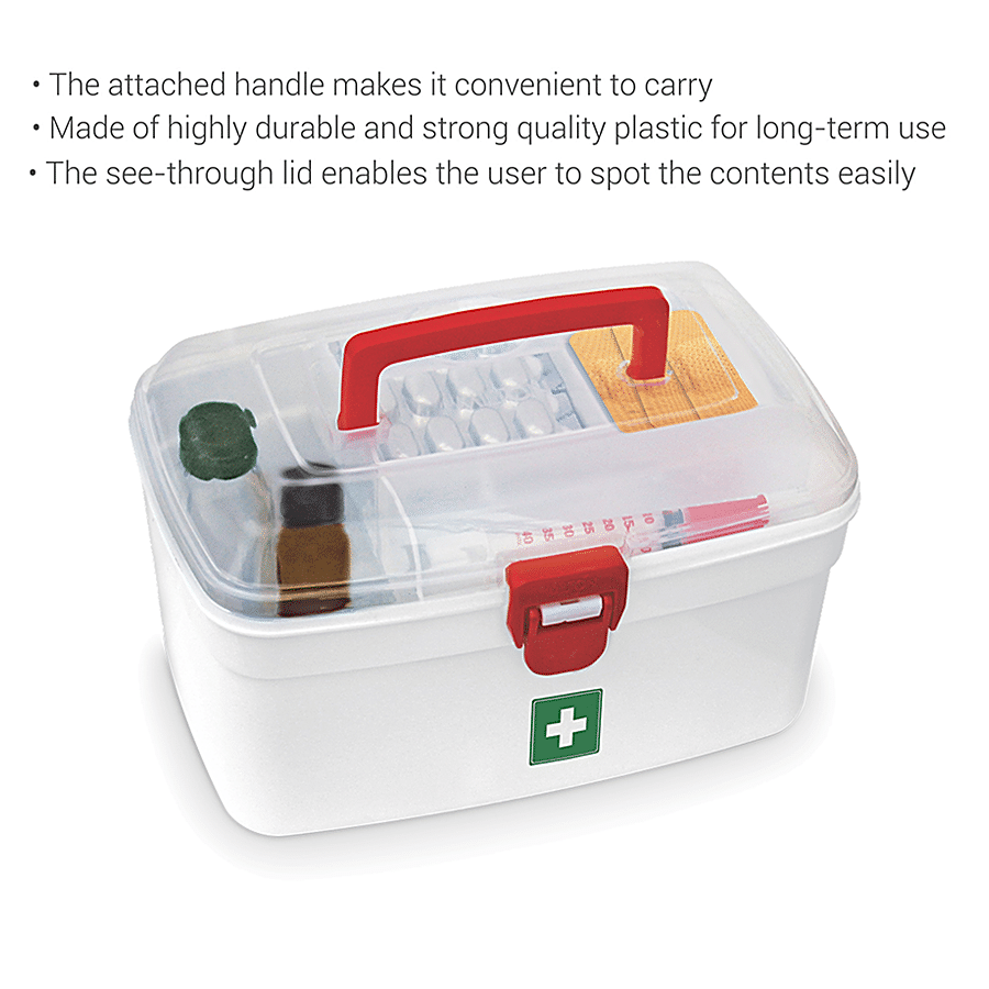 Buy Milton Emergency Kit / Medical Box / First Aid - BPA Free Storage, With  Detachable Tray Online at Best Price of Rs 239 - bigbasket