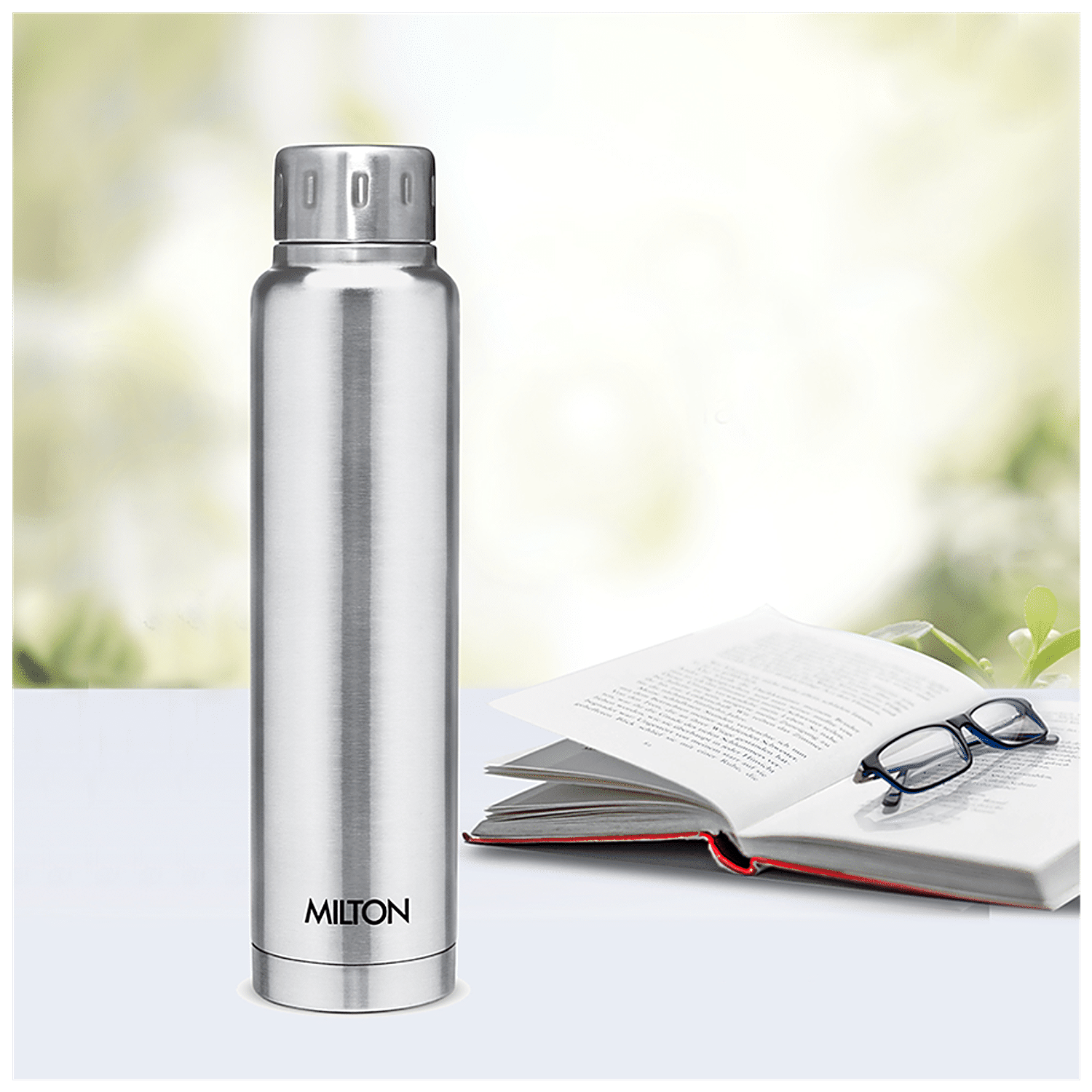 Milton Elfin 160, Double Wall Vacuum Insulated Flask, 160 ml | 5.4 oz | Hot  & Cold Water Bottle, 18/8 Stainless Steel, Compact Flask, Durable Body