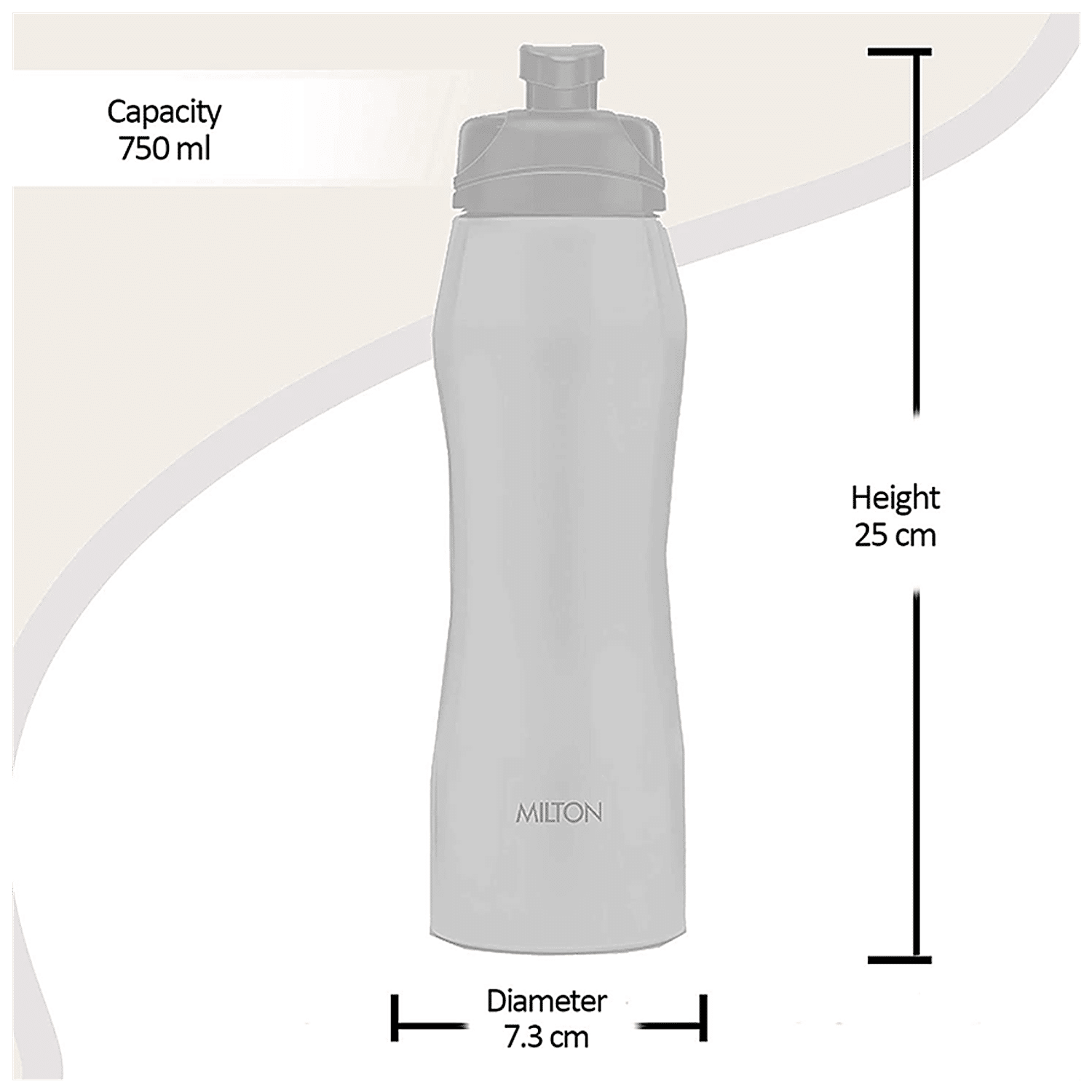 Milton Hawk Stainless Steel Water Bottle 750 ml (25 oz) Leak-Proof