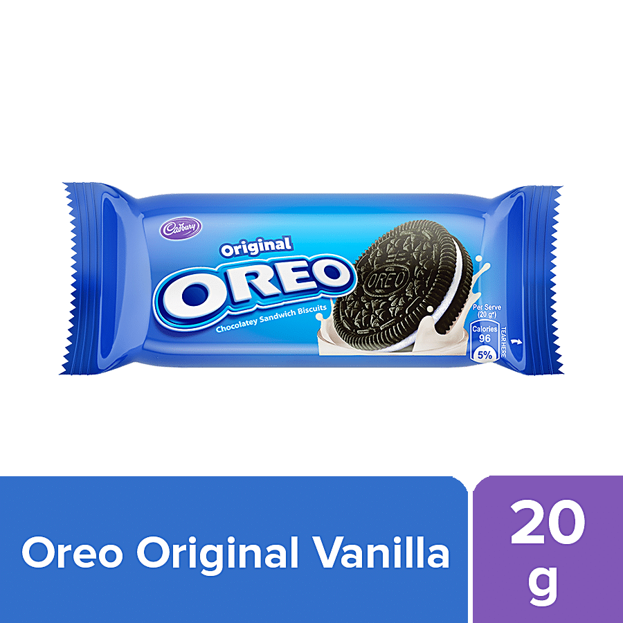 Cadbury Oreo Original Vanilla Creme Biscuit, 120 G Pack - Pack Of 7 :  : Grocery & Gourmet Foods