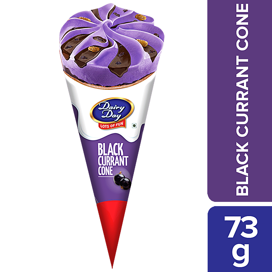 Buy Dairy day Blackcurrant Cone Ice Cream - Rich & Creamy Online at Best  Price of Rs 28 - bigbasket