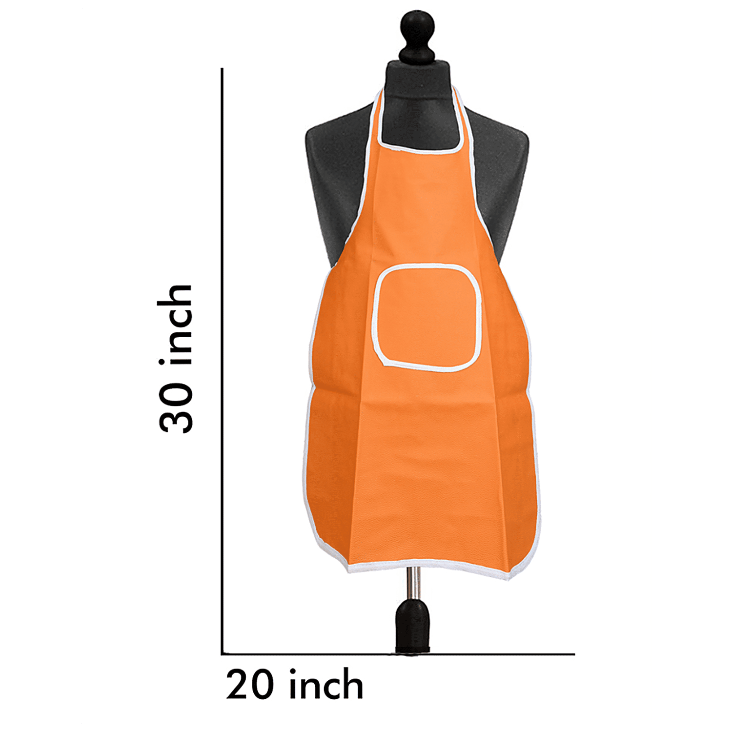 1pc Kitchen Apron With Big Pocket Waterproof Apron For Cooking