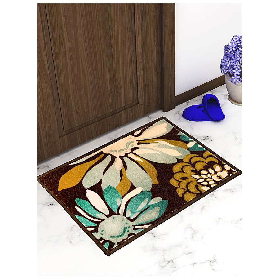 Dog Paw Printed Floor Rug, Water Absorption And Mud Removal Carpet