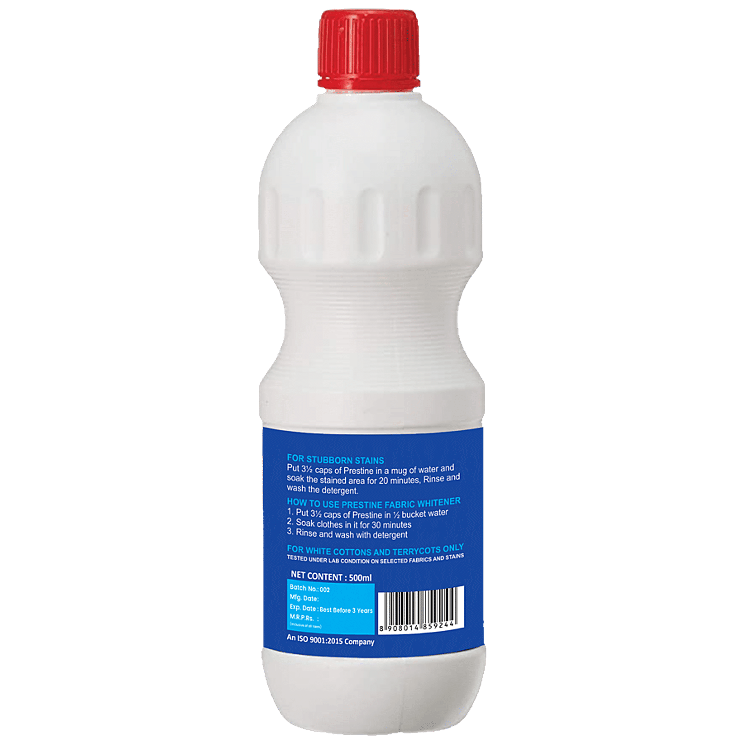 Prestine Liquid Blue - Fabric Whitener, For White Clothes, 250 ml