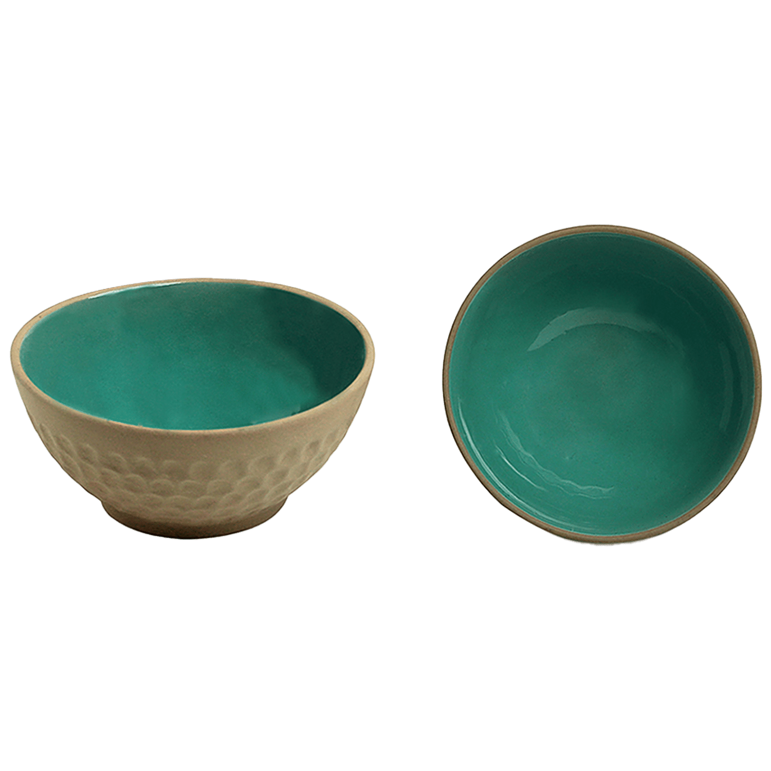 Buy ExclusiveLane Ceramic Dinner Plates - With Serving Bowls & Katoris,  Earthen Turquoise, Hand Glazed, Microwave Safe Online at Best Price of Rs  3560 - bigbasket