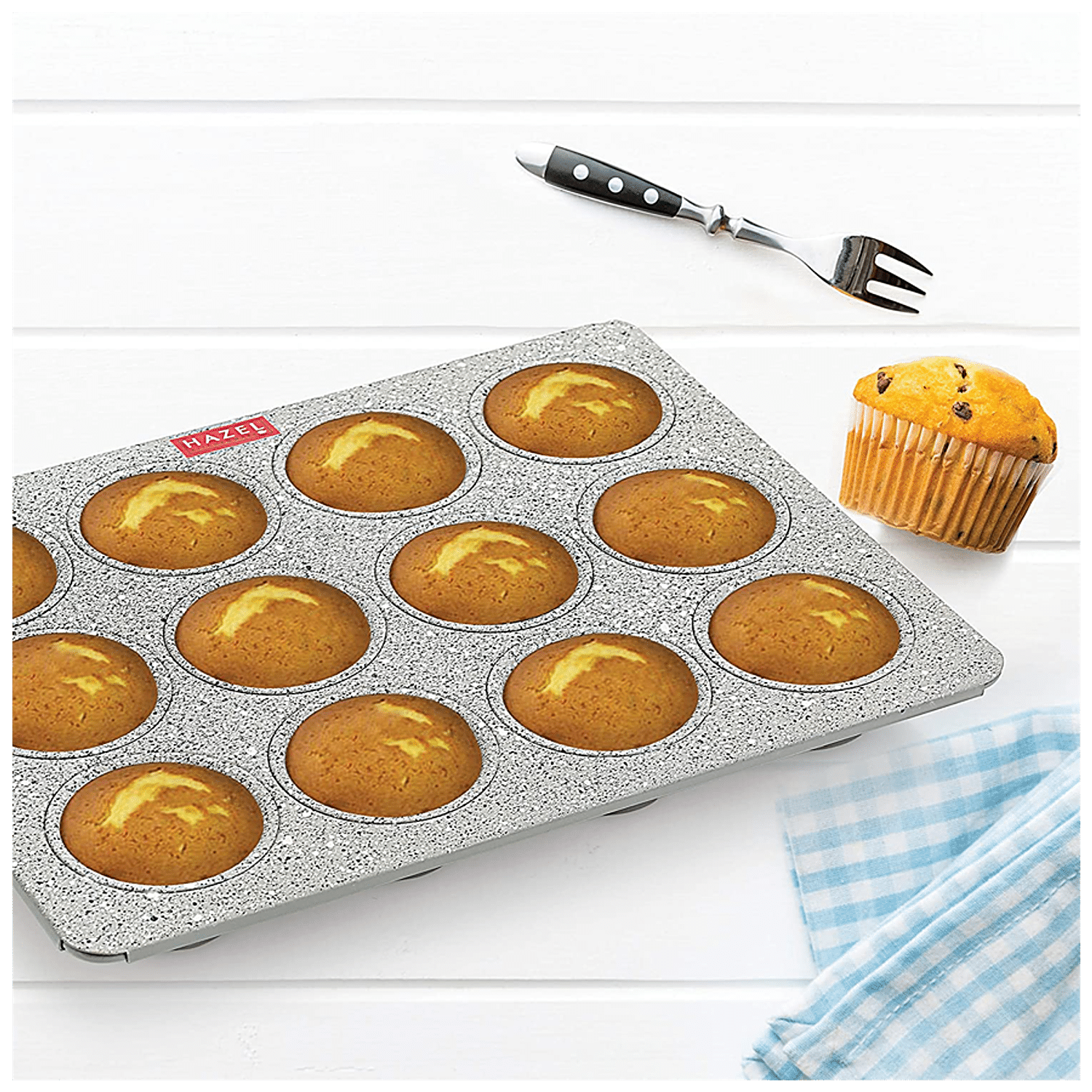 ALUMINIUM MUFFIN MOULD - 12 CAVITY