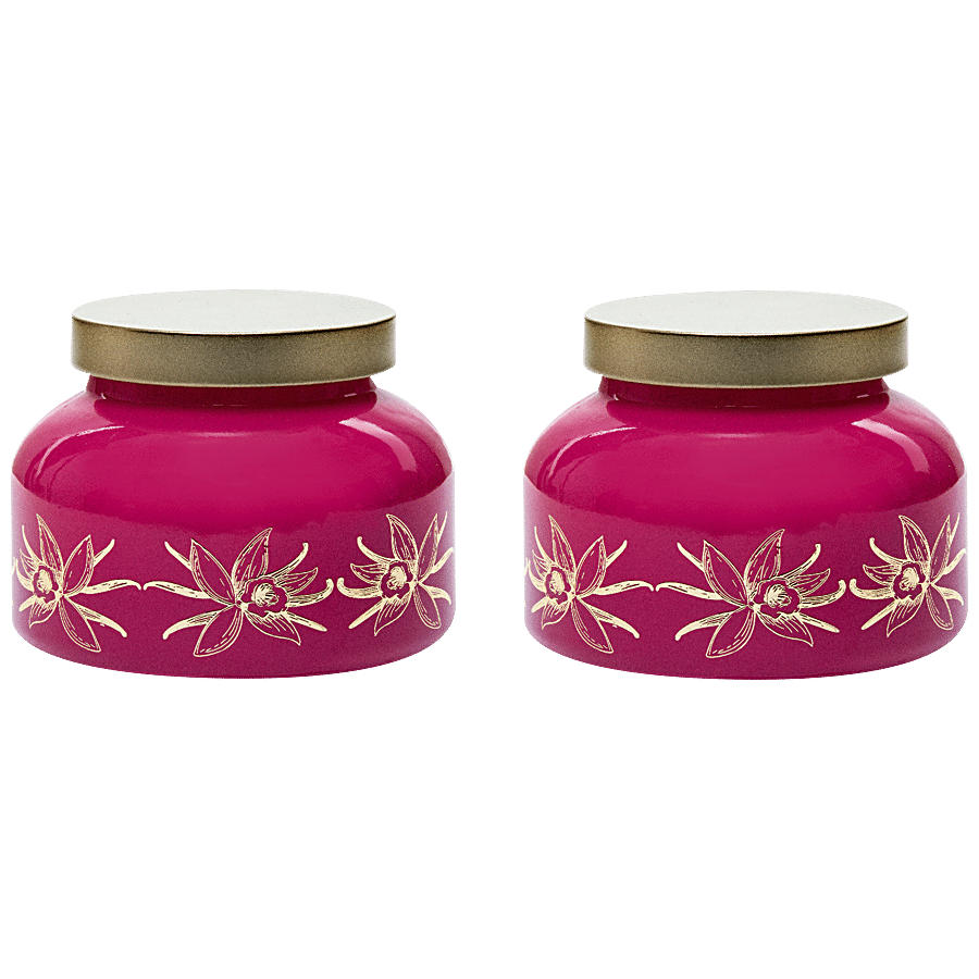 Buy Yera Glass Jar/Container With Golden Metal Lid - Dishwasher Safe, Used  For Storage Online at Best Price of Rs 239 - bigbasket