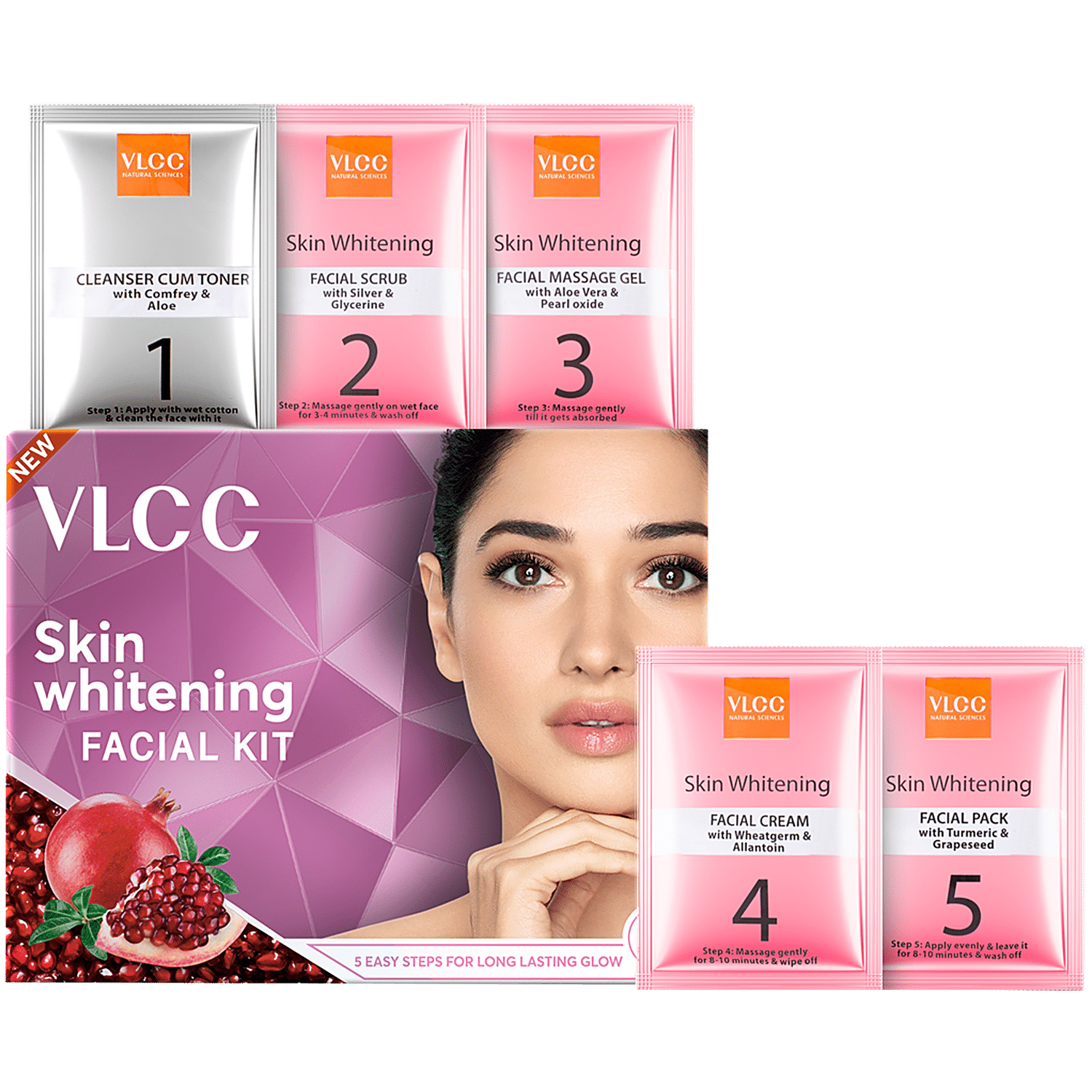 Buy VLCC Skin Whitening Facial Kit For Radiant Goodness Online at