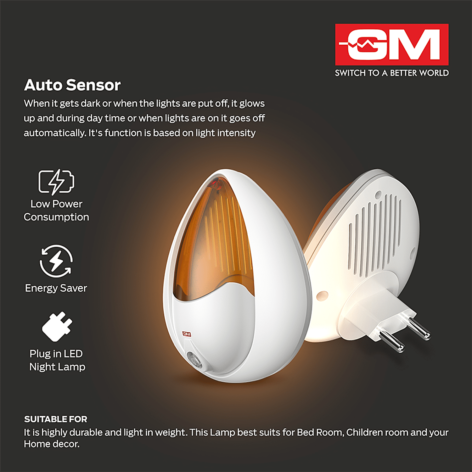 gm 3030 sensor night lamp