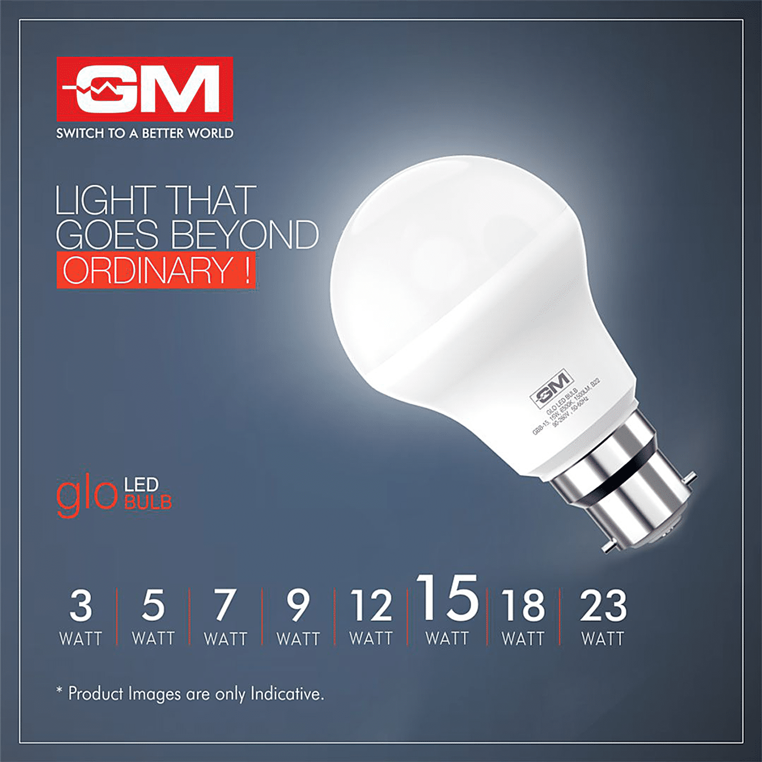 gm 50 watt led bulb