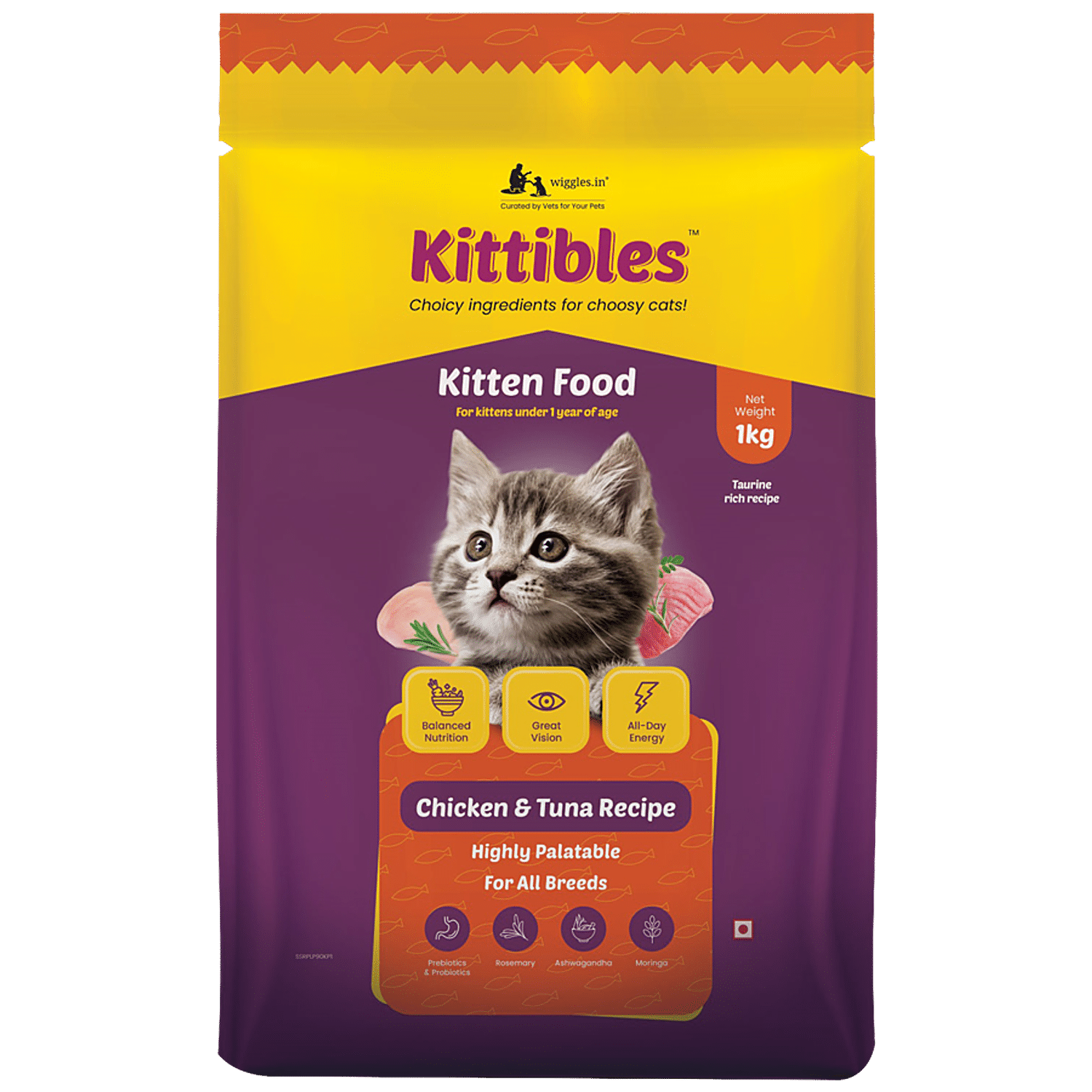 Buy Wiggles.in Kittibles Kitten Food Dry 1 12 Months Baby Cats