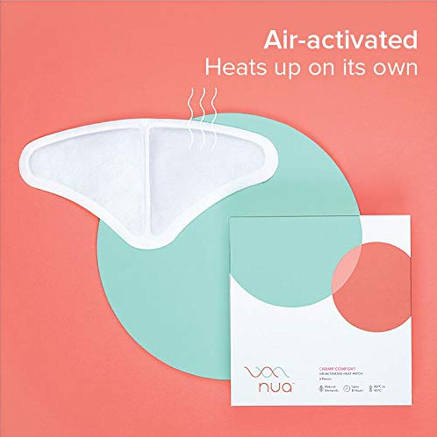 Buy Nua Period Pain Relief Heat Patch, Online at Best Price of Rs 298 -  bigbasket